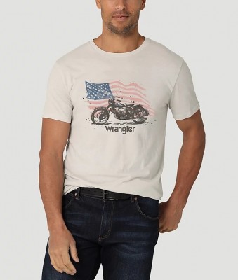 Футболка Wrangler Moto American Flag T-Shirt