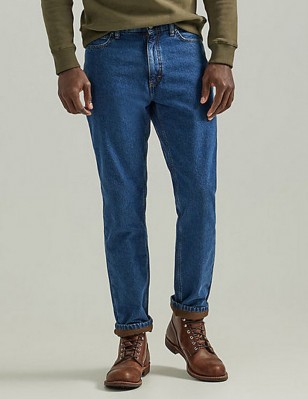 Зимние джинсы Lee Relaxed Fit Fleece - Dark Wash