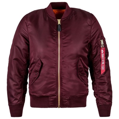 Женская куртка бомбер MA-1 Heritage - тёмно-бордовый (Maroon)