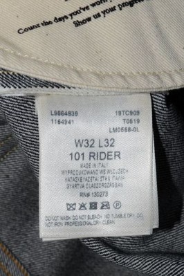 Джинсы Lee 101 Rider Japanese Selvege Indigo Dry