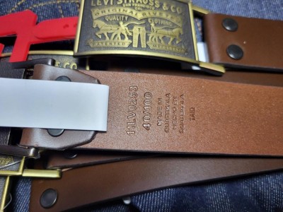 2 Horse Plaque Bridle Leather Belt - Brown