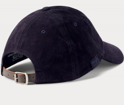 Бейсболка замшевая Polo Ralph Lauren Suede Ball Navy Cap