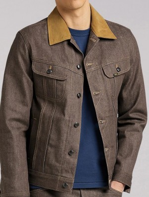 Джинсовая куртка Lee 101 Storm Rider Rigid Selvedge - Dry Brown