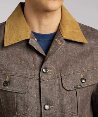 Джинсовая куртка Lee 101 Storm Rider Rigid Selvedge - Dry Brown