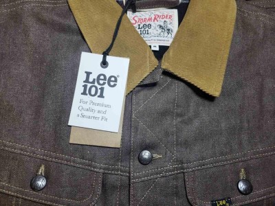 Джинсовая куртка Lee 101 Storm Rider Rigid Selvedge - Dry Brown