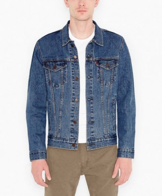 Картинка куртки The Trucker Jacket - цвет: средний стоунвош (Medium Stonewash)
