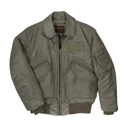 Лётная куртка Cockpit USA CWU-55P Cold Weather Pilots Jacket - зелёная (Sage)
