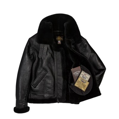 Бомбер Cockpit USA B-3 Sheepskin Jacket Z2102BM - чёрный