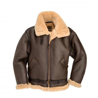 Бомбер Cockpit USA R.A.F Sheepskin Bomber Jacket Z2109 - коричневий