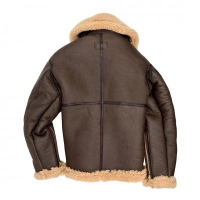 Бомбер Cockpit USA R.A.F Sheepskin Bomber Jacket Z2109 - коричневий