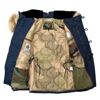Куртка Аляска Cockpit USA N-3B Long Parka - Sage Green