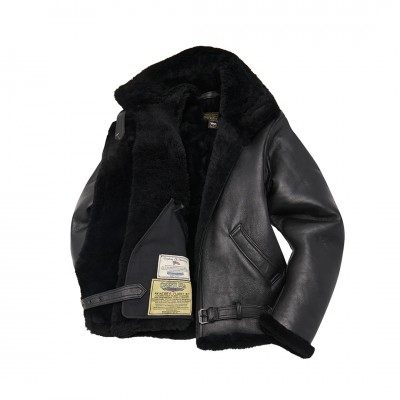 Бомбер Cockpit USA R.A.F Sheepskin Bomber Z2109B - чорний
