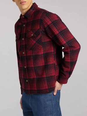 Рубашка Lee 101 Plaid Wool Overshirt