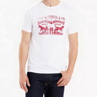 2 Horse Graphic Logo Tee - White