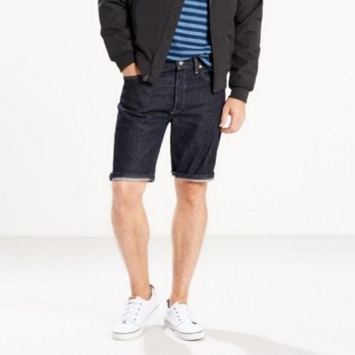 501 Original Fit Denim Shorts - тёмно-синие (Respect)