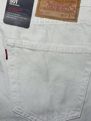 501 Original Fit Premium Lightweight Men's Jeans - White