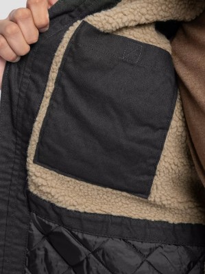 Куртка Wrangler Workwear Canvas Faux Shearling Lined - Black Caviar