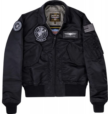 Куртка лётная Cockpit USA Stealth CWU
