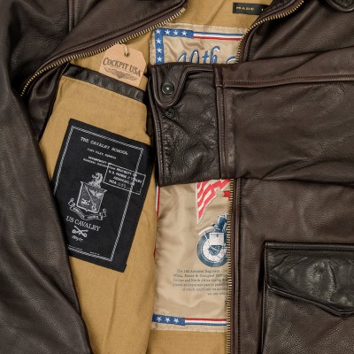 Куртка кожаная Cockpit USA Division Commander’s Tanker