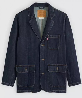 Mens Premium Presidio Denim Blazer - Vintage Dark Wash