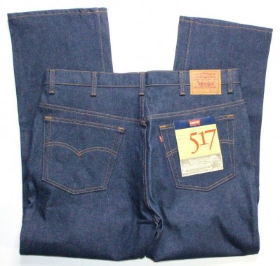 517 Vintage (1987) Original Red Tab Boot Cut Jeans - Rigid (made in USA)