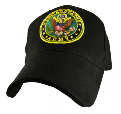 Картинка бейсболки United States Army With Logo Black Cap