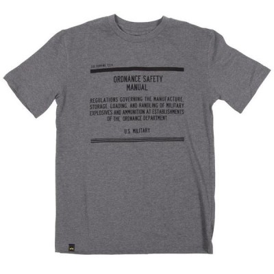 Картинка футболки Alpha Industries Safety Manual T-Shirt, цвет серый