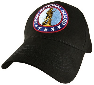 Картинка бейсболки US National Guard Army Black Cap
