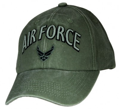 Картинка бейсболки Air Force 3-D Text Logo Cap - OD Green
