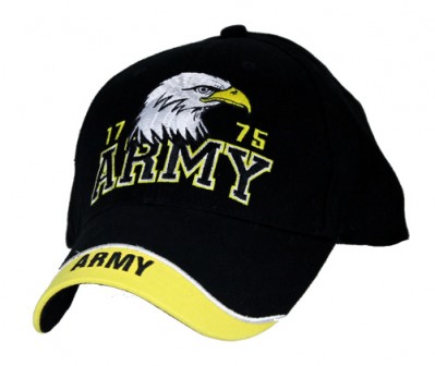 Картинка бейсболки Army With Eagle 1775 Black Cap