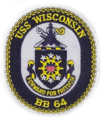 Картинка нашивки USS WISCONSIN BB-64