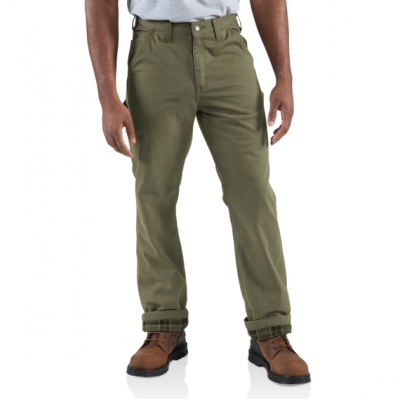 Брюки на фланелевой подкладке Carhartt Washed Twill Dungarees Flannel Lined Pant