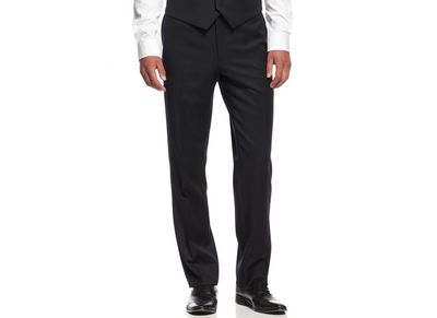 Картинка мужских брюк Tommy Hilfiger Navy Solid Trim-Fit Pants