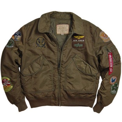 Картинка куртки Alpha Industries CWU Pilot Jacket - цвет коричневый