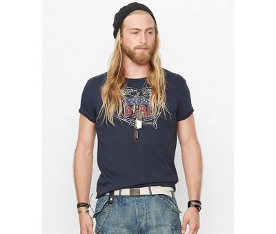 Картинка футболки Ralph Lauren Denim & Supply Americana-Print Crewneck Tee