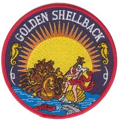 Картинка нашивки GOLDEN SHELLBACK PATCH (4 1/2