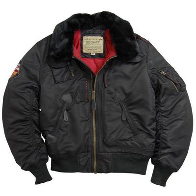 Картинка куртки летной Alpha Industries Injector Flight Jacket - цвет черный