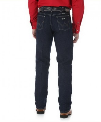 Фото джинсов Wrangler 13MSEDD Cowboy Cut Silver Edition Original Fit Jeans - Dark Denim вид сзади