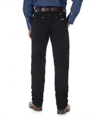 Фото джинсов Wrangler 13MSEWK Cowboy Cut Silver Edition Original Fit Jeans - Black вид сзади