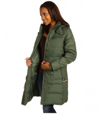 Картинка женского пуховика Tommy Hilfiger Big Sky Walker Down Coat в 
растегнутом виде