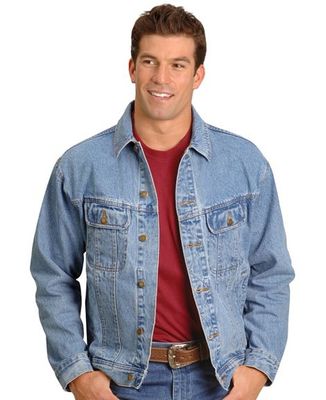 Картинка куртки джинсовой Wrangler Rugged Wear Denim Jacket - Vintage Indigo