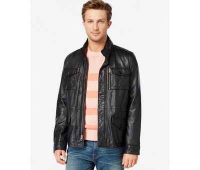 Кожаная куртка Tommy Hilfiger Leather Four-Pocket Field Jacket