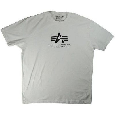 Картинка футболки Alpha Industries Logo Tee, цвет белый