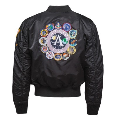 Картинка летной куртки Alpha Industries Apollo MA-1 Flight Jacket, вид сзади