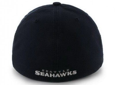 Картинка бейсболки NFL Seattle Seahawks  Franchise Fitted Cap, вид сзади