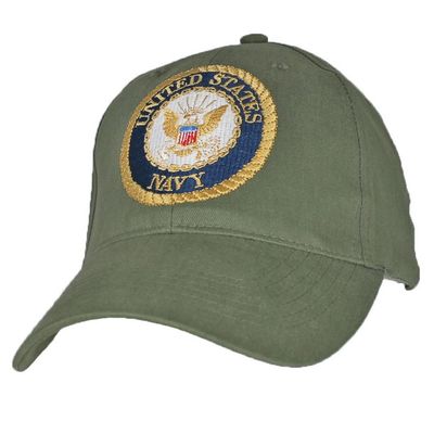 Картинка бейсболки United States Navy Emblem Cap - OD Green