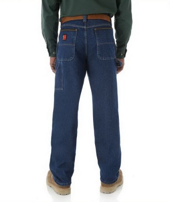 Картинка джинсов Wrangler Riggs Workwear 3W020AI Carpenter Jeans - Antique 
Indigo, вид сзади