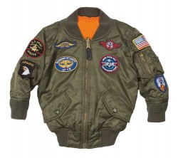 Детская летная куртка Boys MA-1 Jacket with Patches