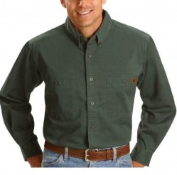 Рубашка Wrangler Riggs Workwear Twill Work Shirt - Forest Green