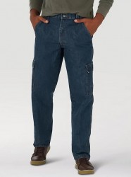Джинсовые брюки карго Wrangler Denim Cargo - Dark Stonewash